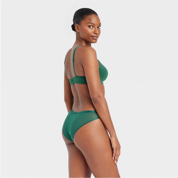 NWT Women's Mesh Cheeky Underwear - Auden™ Green L - Picture 5 of 9